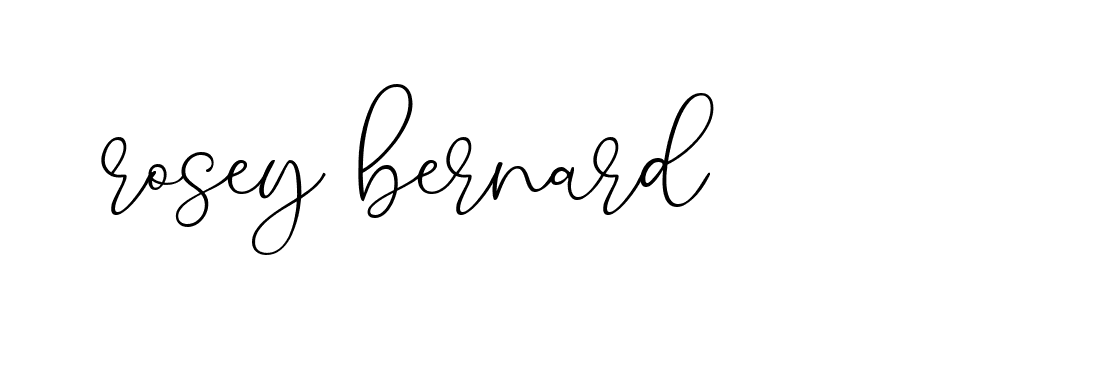 Signature of rosey-bernard