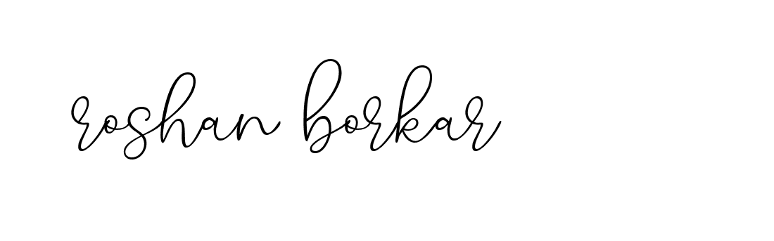 Signature of roshan-borkar