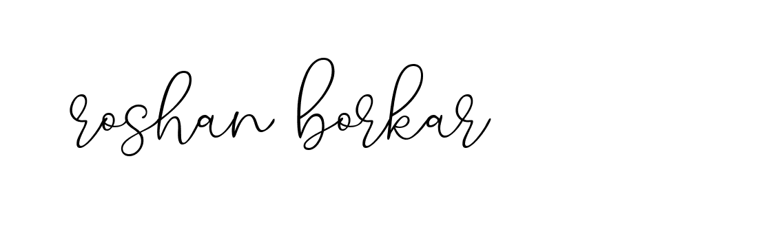 Signature of roshan-borkar-