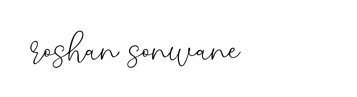 Signature of roshan-sonwane