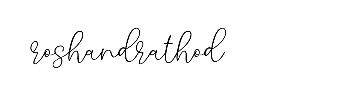 Signature of roshandrathod