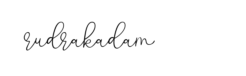 Signature of rudrakadam