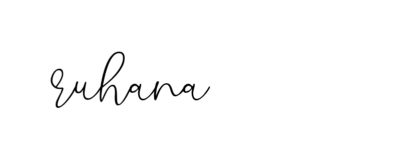 Signature of ruhana