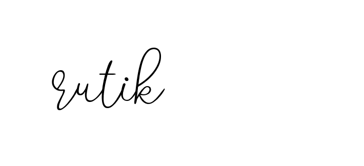 Signature of rutik