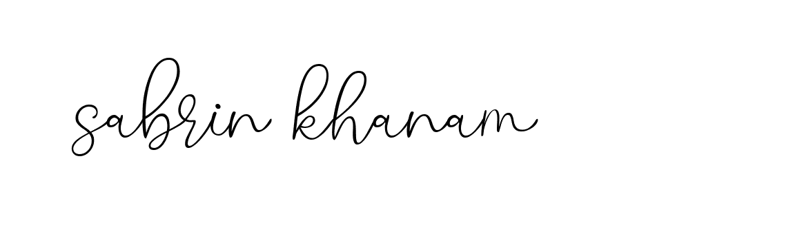 Signature of sabrin-khanam