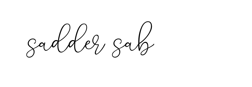 Signature of sadder-sab