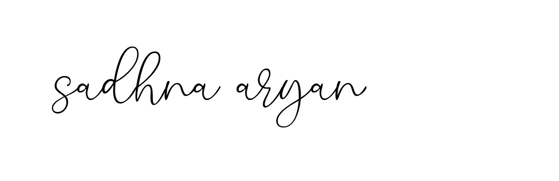 Signature of sadhna-aryan