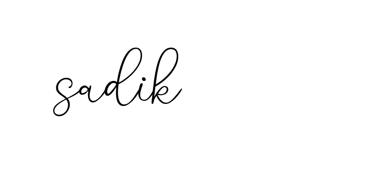 Signature of sadik