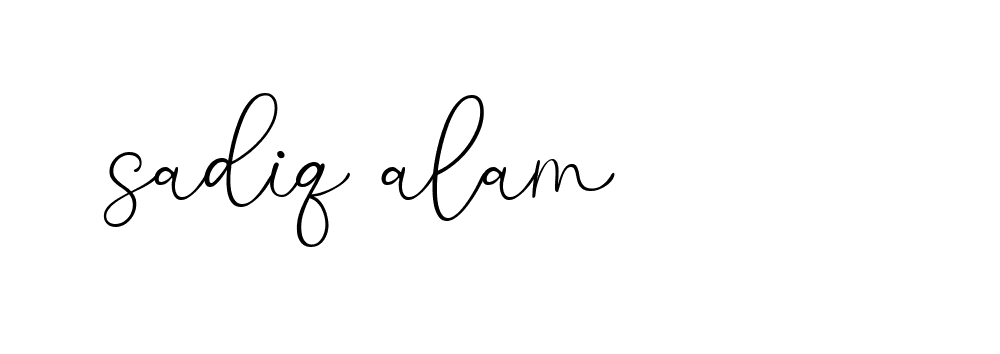 Signature of sadiq-alam