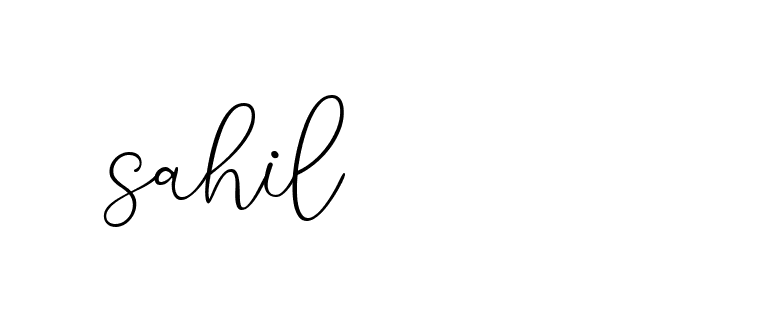 Signature of sahil-