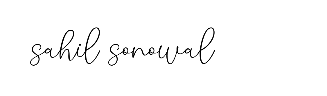 Signature of sahil-sonowal