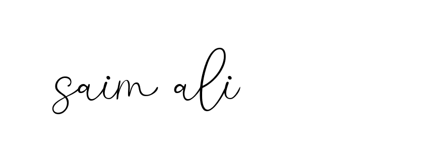 Signature of saim-ali