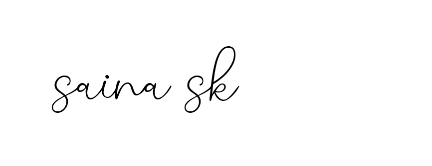 Signature of saina-sk