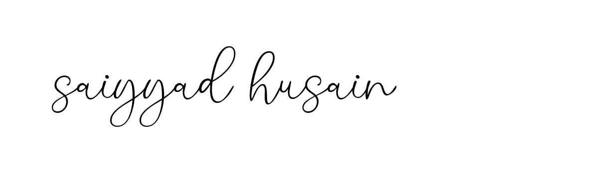 Signature of saiyyad-husain