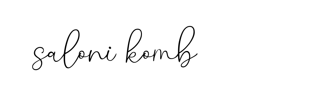 Signature of saloni-komb