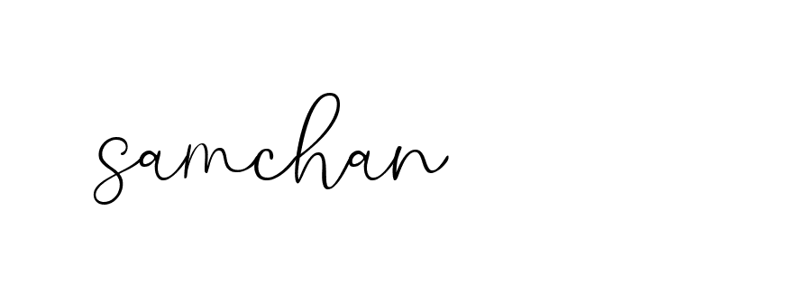 Signature of samchan