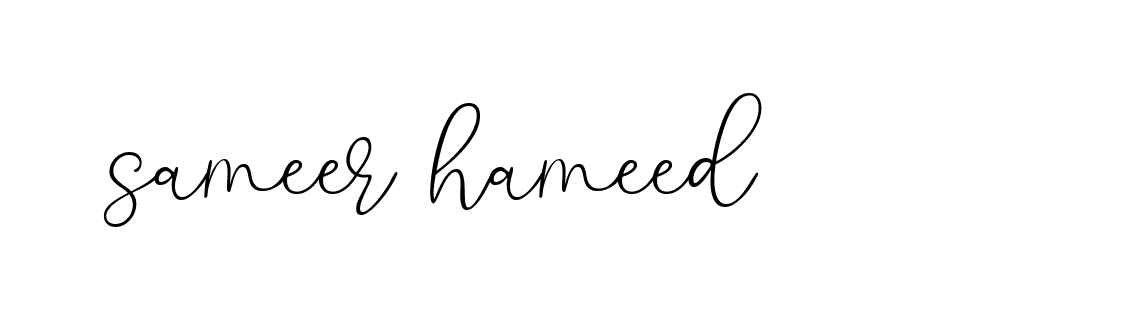 Signature of sameer-hameed