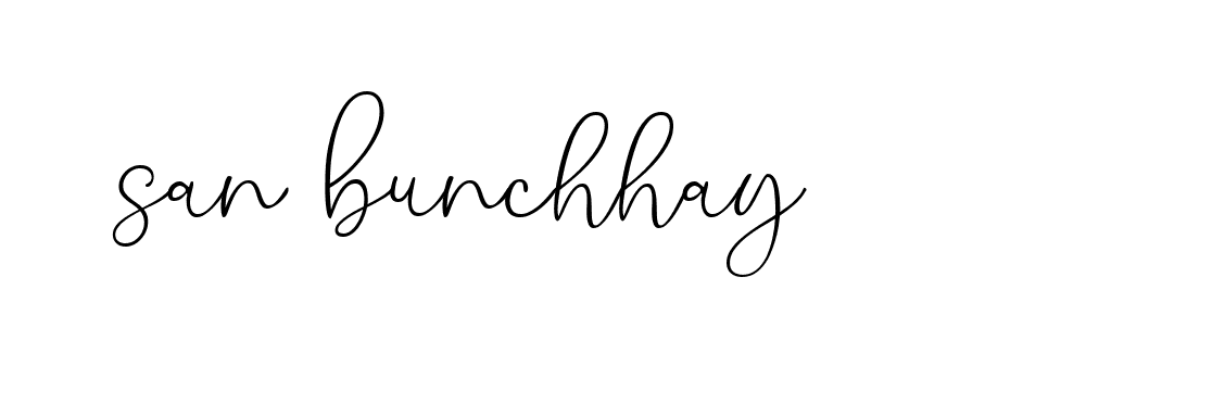 Signature of san-bunchhay