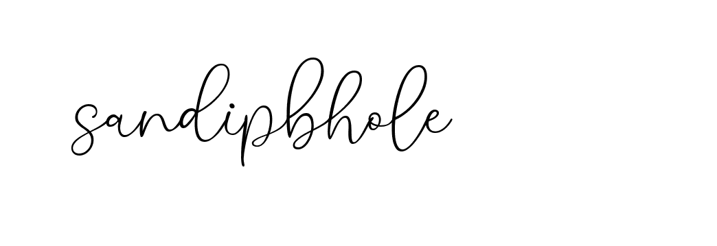 Signature of sandipbhole