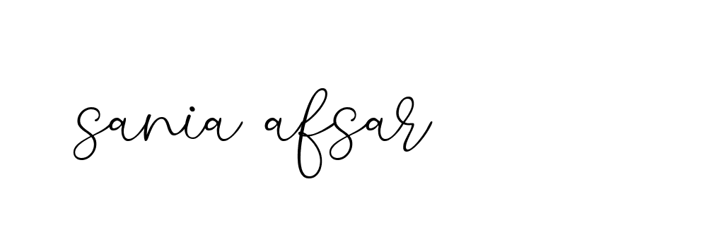 Signature of sania-afsar