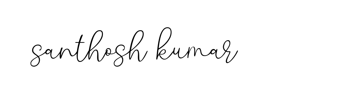 Signature of santhosh-kumar