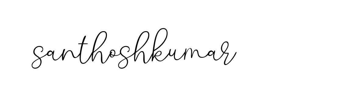 Signature of santhoshkumar