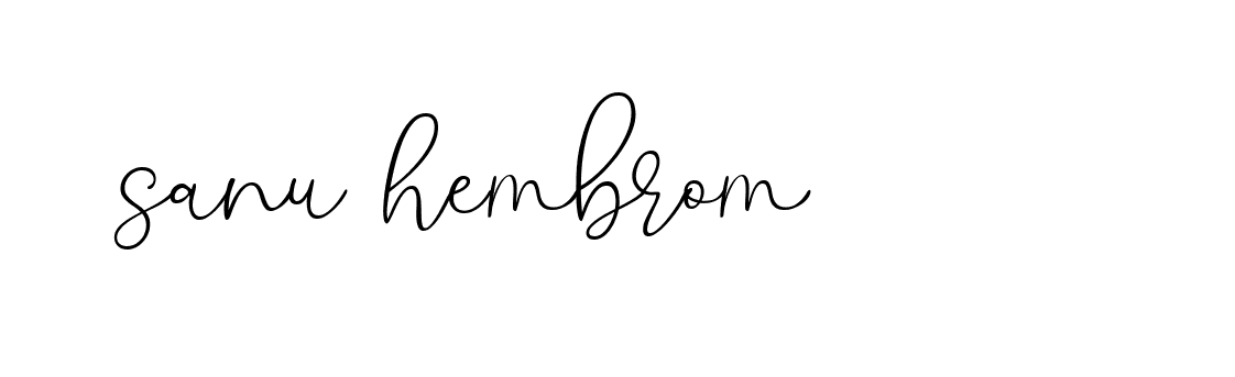 Signature of sanu-hembrom