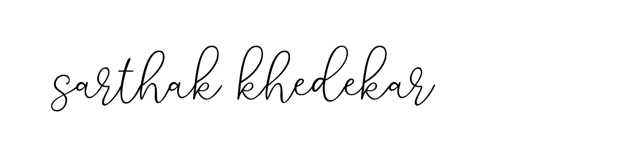 Signature of sarthak-khedekar