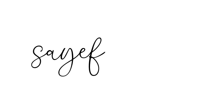 Signature of sayef