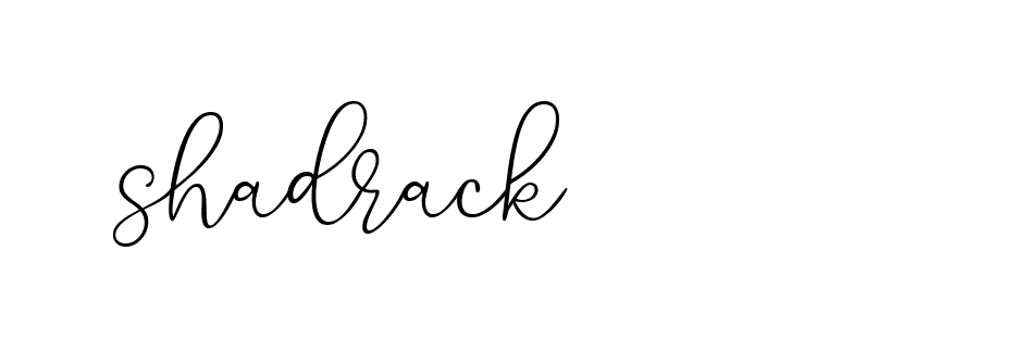 Signature of shadrack-