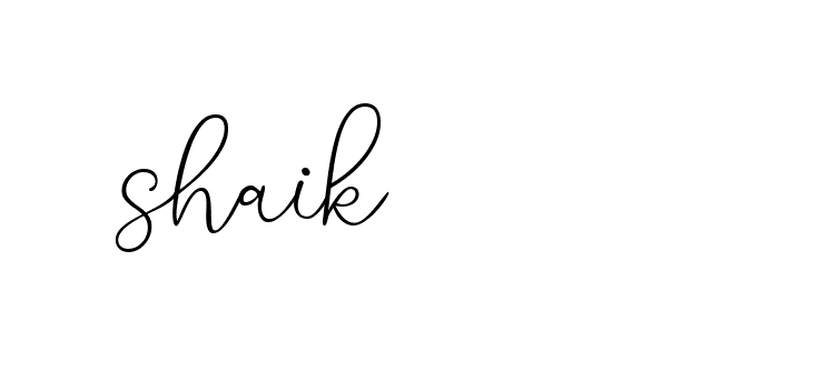 Signature of shaik