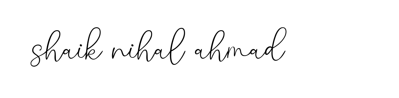 Signature of shaik-nihal-ahmad