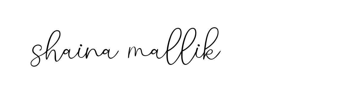 Signature of shaina-mallik-