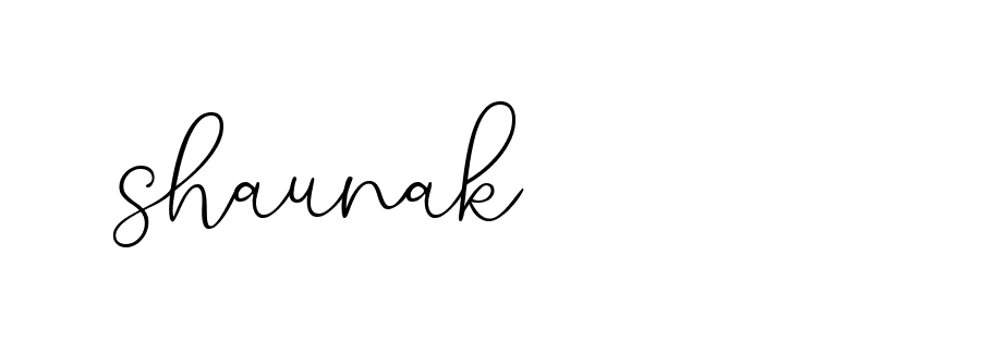 Signature of shaunak-