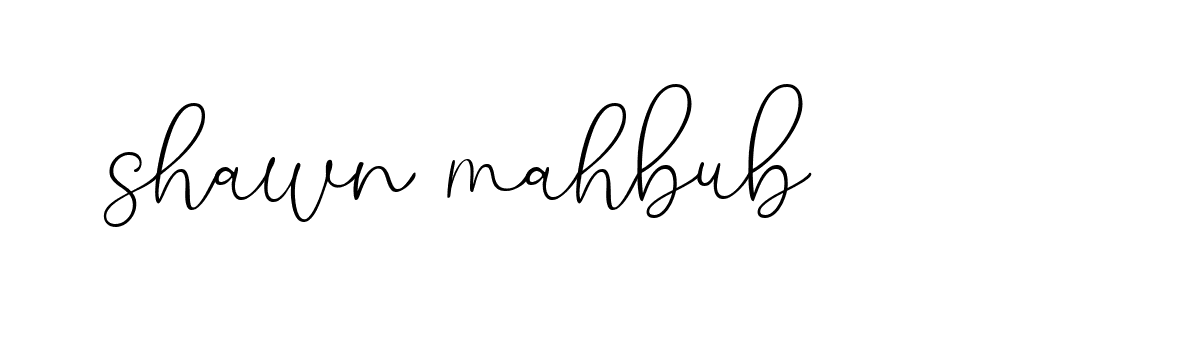 Signature of shawn-mahbub