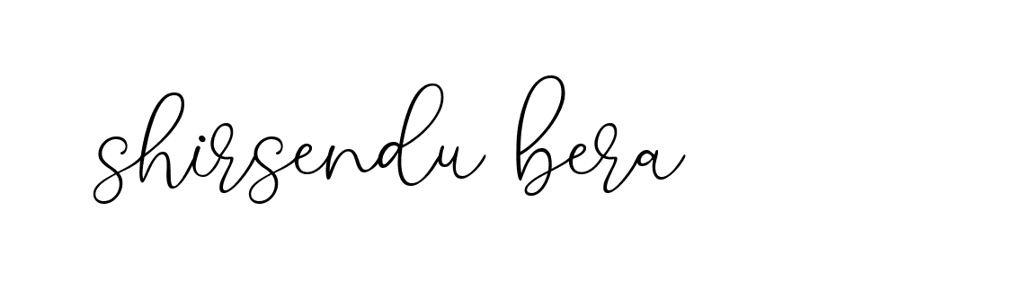 Signature of shirsendu-bera