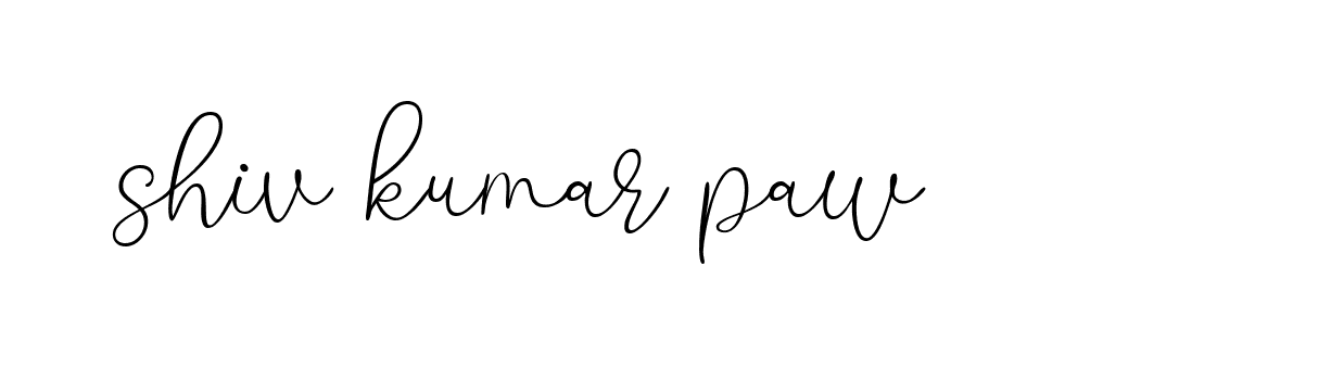 Signature of shiv-kumar-paw