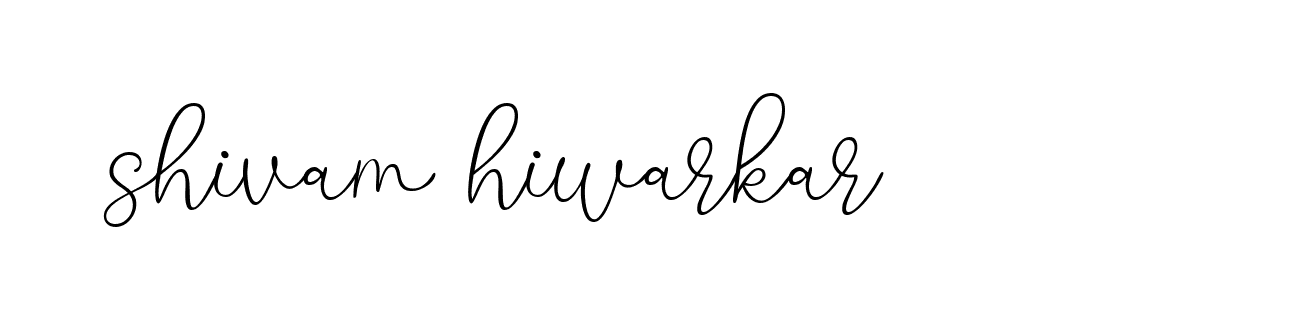 Signature of shivam-hiwarkar-