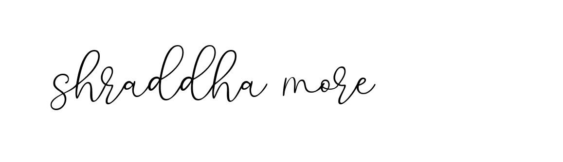 Signature of shraddha-more