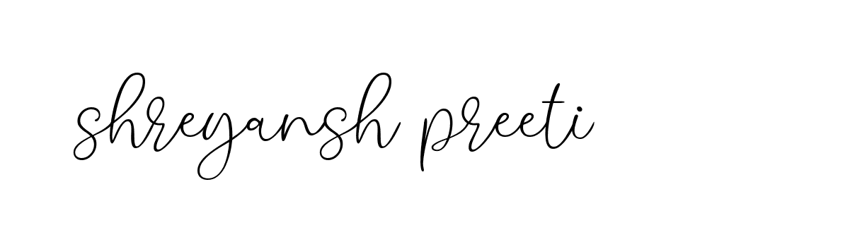 Signature of shreyansh-preeti