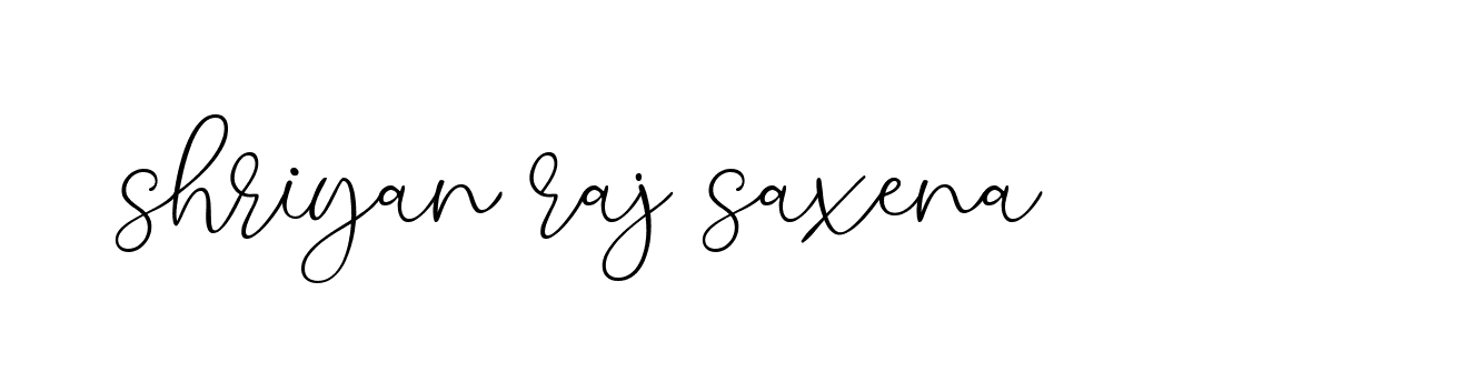 Signature of shriyan-raj-saxena