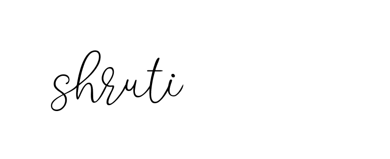 Signature of shruti-