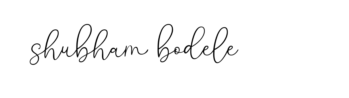 Signature of shubham-bodele