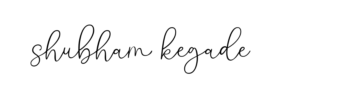 Signature of shubham-kegade