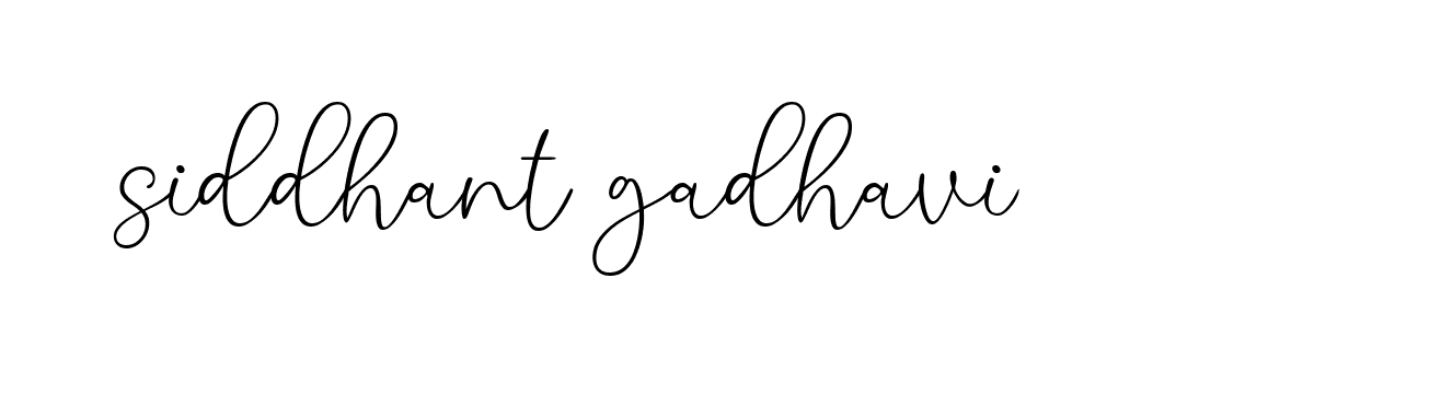 Signature of siddhant-gadhavi