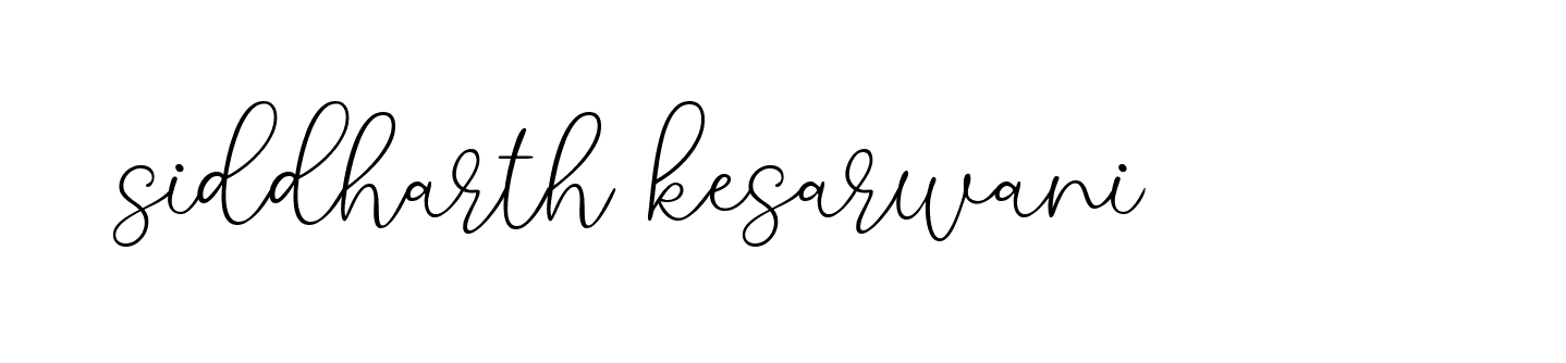 Signature of siddharth-kesarwani