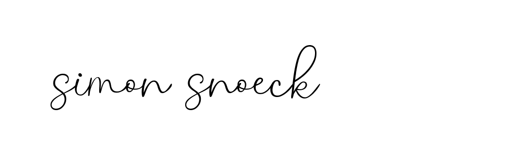 Signature of simon-snoeck