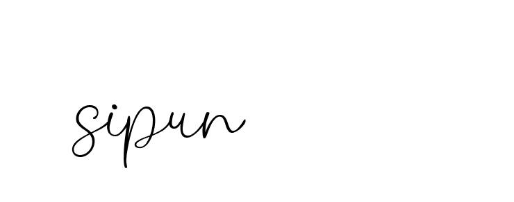 Signature of sipun