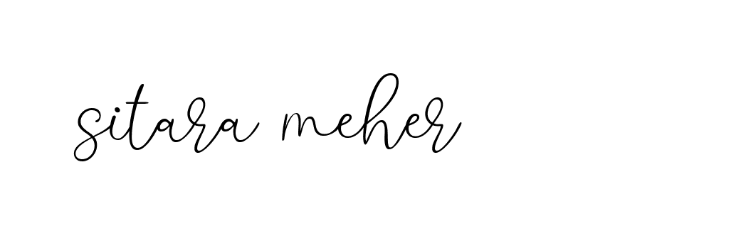 Signature of sitara-meher