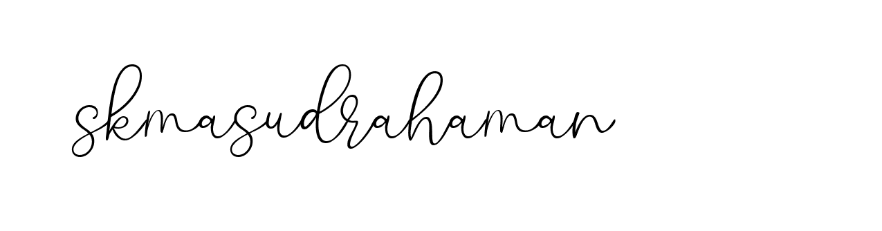 Signature of skmasudrahaman